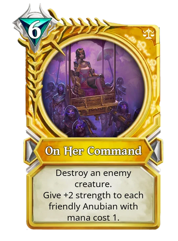 On Her Command-Gold