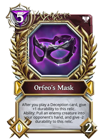 Orfeo's Mask-Meteorite
