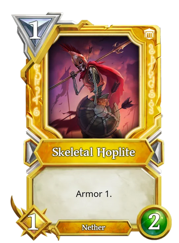 Skeletal Hoplite-Gold