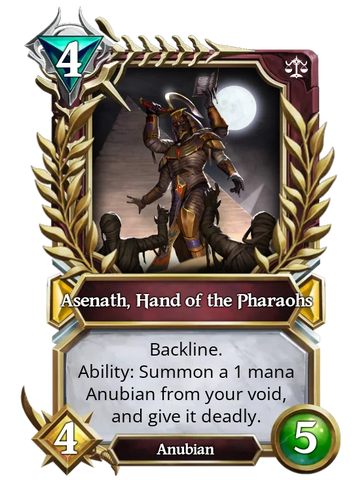 Asenath, Hand of the Pharaohs-Meteorite