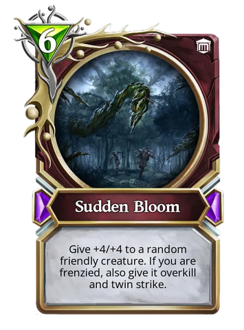 Sudden Bloom-Meteorite