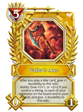 Valka's Axe-Gold